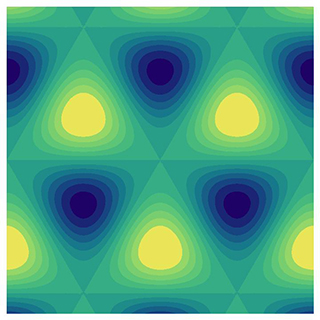 A combination of multiple equilateral triangles.